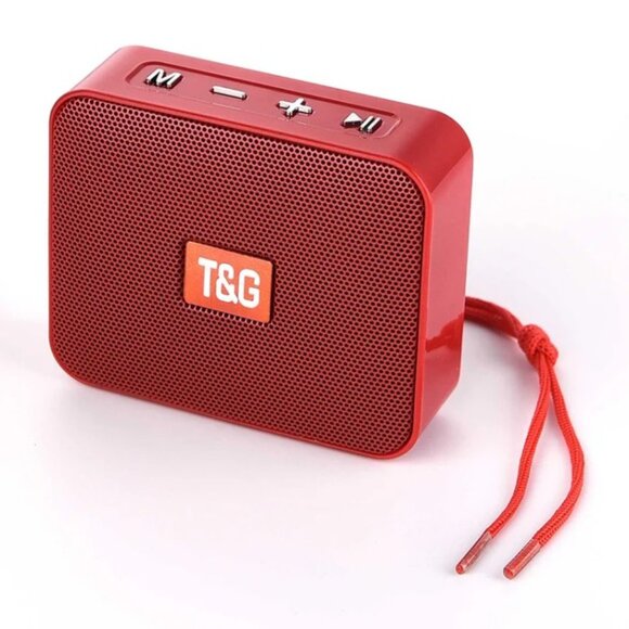 T&G TG166 Red Portable Wireless Bluetooth Small Speaker - Picture 1 of 11